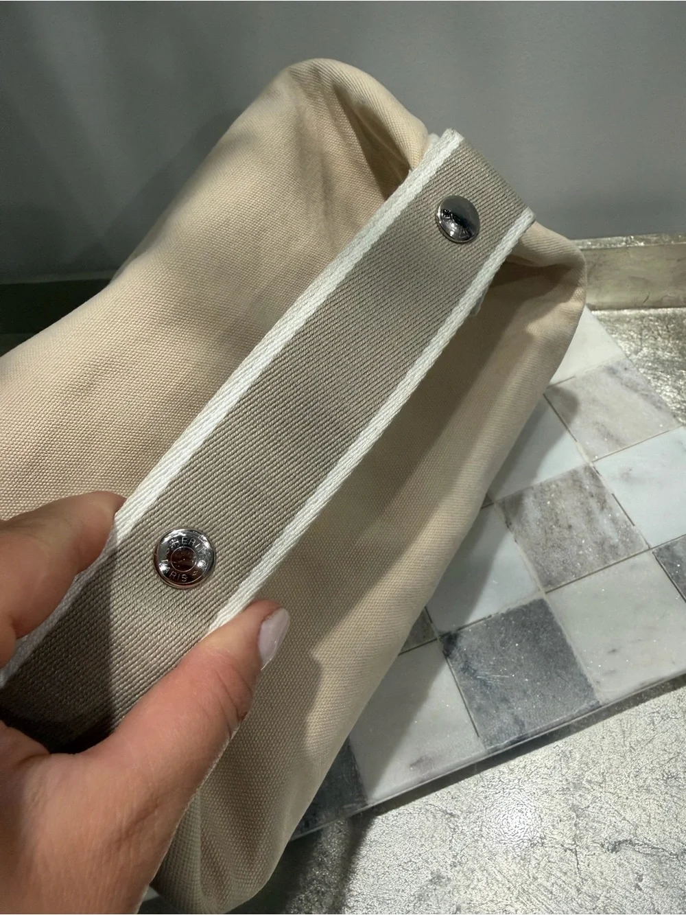 Hermes Beige Bride a Brac Large Bag